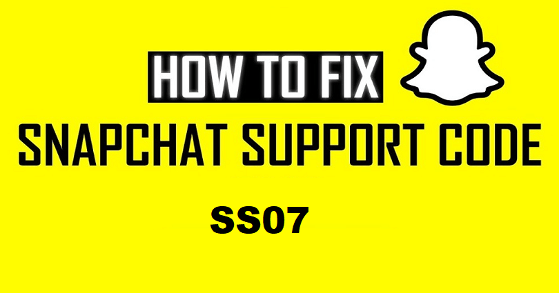 How to Fix Snapchat Support Code SS07