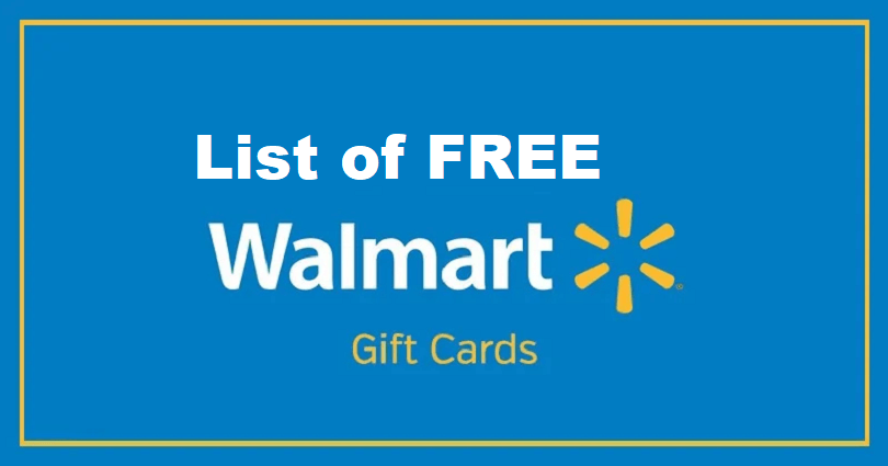 free walmart gift cards