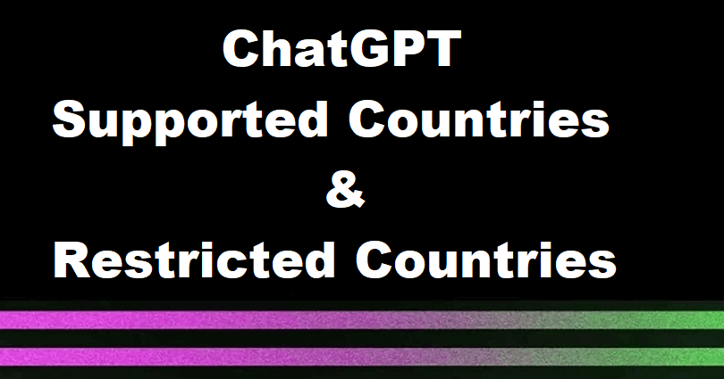 ChatGPT Available Countries