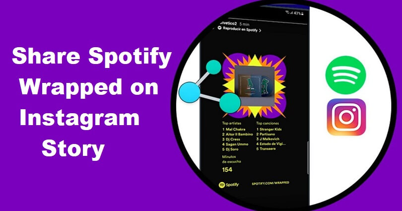 spotify wrapped on instagram story