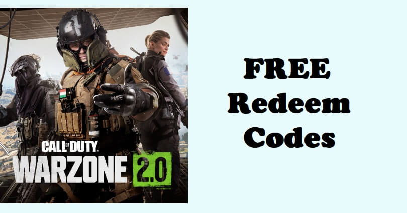 Free Call of Duty Warzone 2 Redeem Codes