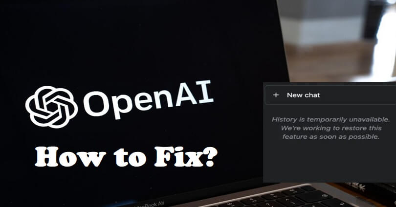How to Fix History is temporarily unavailable in ChatGPT