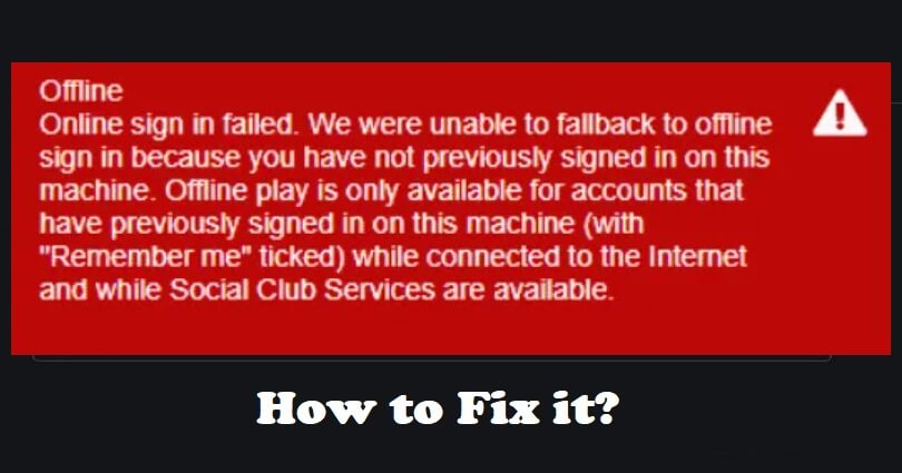 How to Fix Online sign in failed in Rockstar Games Launcher