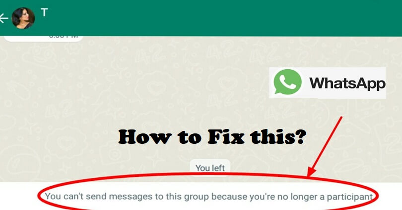 How to Fix You can’t send messages to this group on WhatsApp