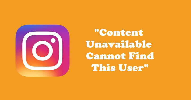 What Does Content unavailable cannot find this user Mean on Instagram