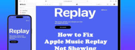 how to fix apple music replay not showing