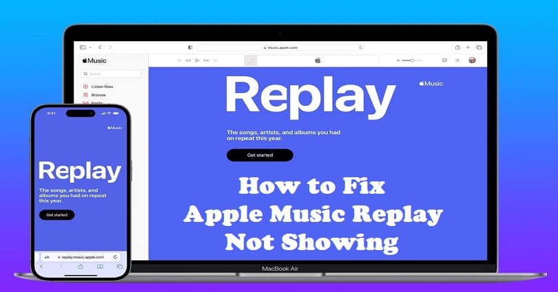 how to fix apple music replay not showing
