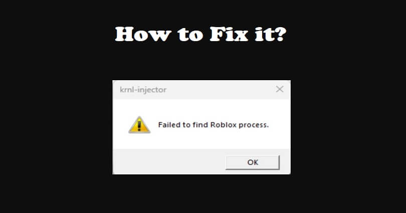 Failed to find Roblox process on Krnl