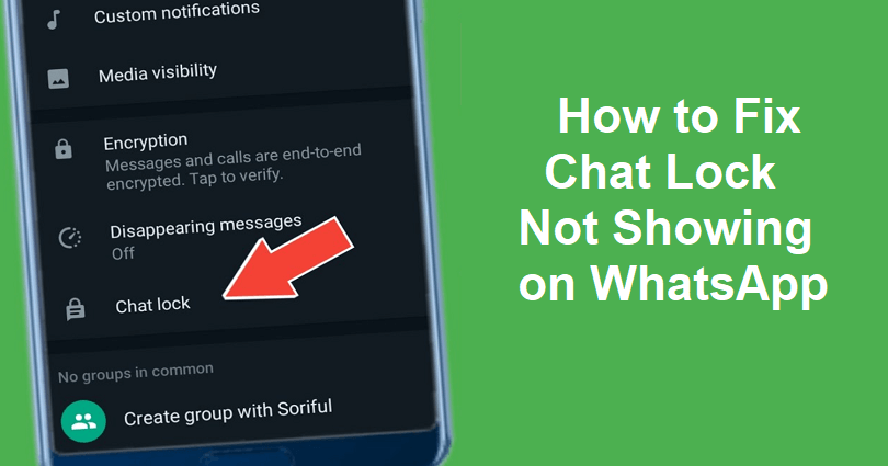 Chat Lock Not Showing on WhatsApp