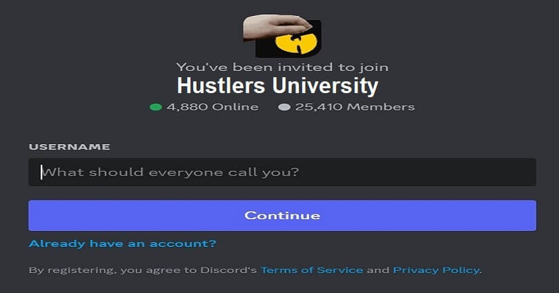 Hustlers University Discord Server