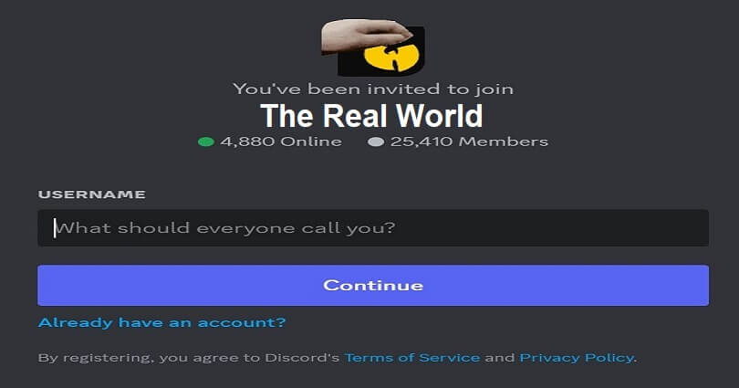 The Real World Discord Server