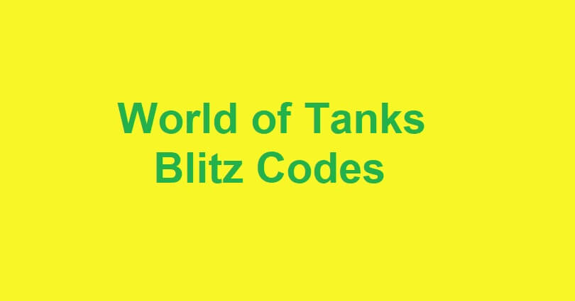 World of Tanks Blitz Codes