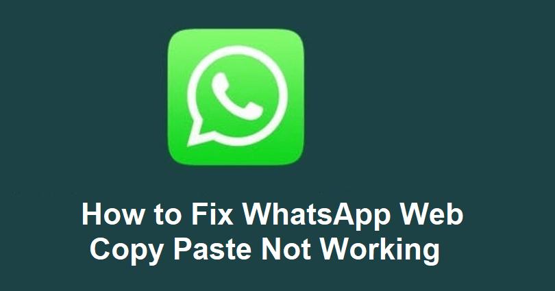 How to Fix WhatsApp Web Copy Paste Not Working