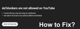 ad blockers are not allowed on youtube