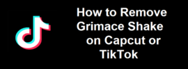 Remove Grimace Shake on Capcut or TikTok