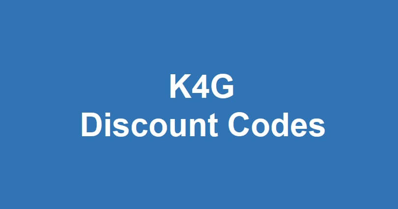 K4G Discount Codes