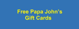 Free Papa John’s Gift Cards